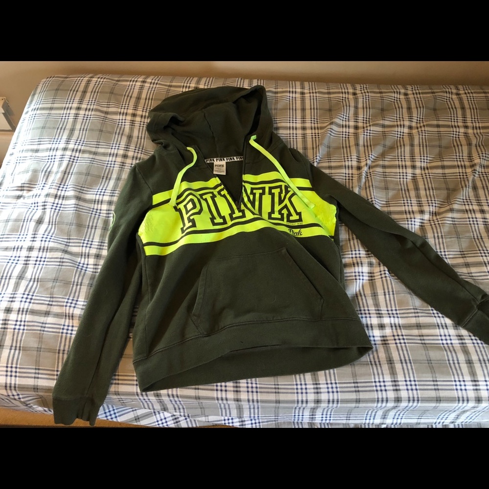 PINK half zip hoodie